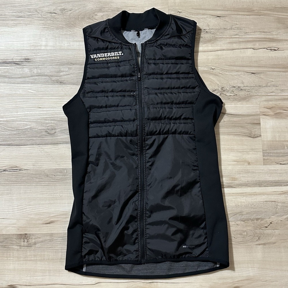 Nike Golf Aeroloft Vest Sz Small ST Black Running Golf Men's Vanderbilt